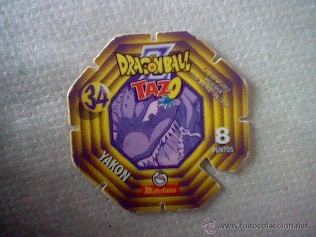 Collezionismo Figurine ritagliate antiche: CROMO TAZO TROQUELADO MATUTANO DRAGON BALL Z N&ordm; 34 1989 YAKON