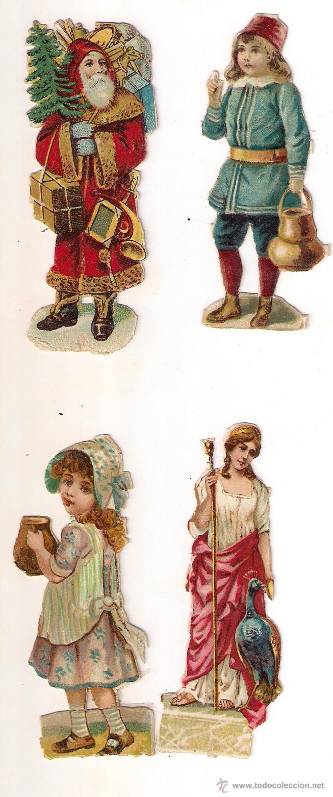 Collectionnisme Cartes &agrave; collectionner massicot&eacute;es anciennes: 4 CROMOS DE PICAR ANTIGUOS ( SE PUEDEN VENDER POR SEPARADO )