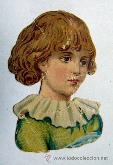 Coleccionismo cromos troquelados antiguos: Viejo cromo troquelado 6 cm