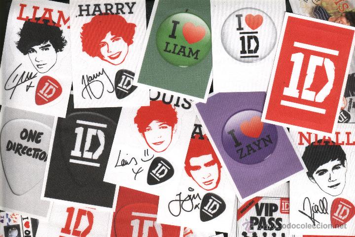 Sammeln alte gestanzte Sammelbilder: ONE DIRECTION  - CROMOS TROQUELADOS EN TELA - LOTE DE 17 CROMOS