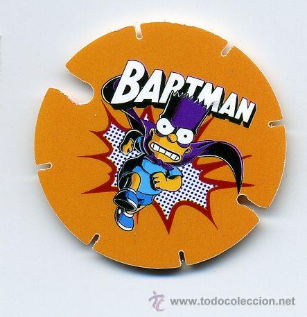 Coleccionismo cromos troquelados antiguos: cromo tazo - cheetos - bartman 1 simpson - Foto 1