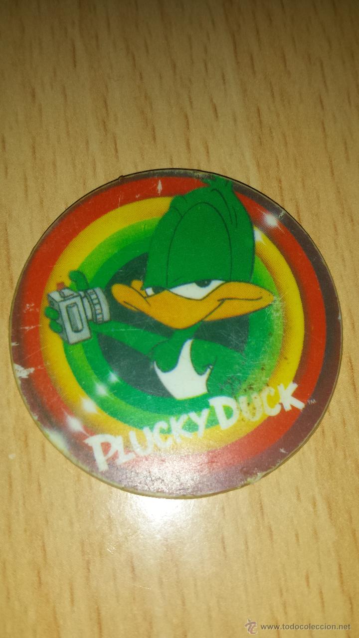 Coleccionismo cromos troquelados antiguos: Tazo Tiny Toon n&ordm; 58 - Plucky Duck - Foto 1