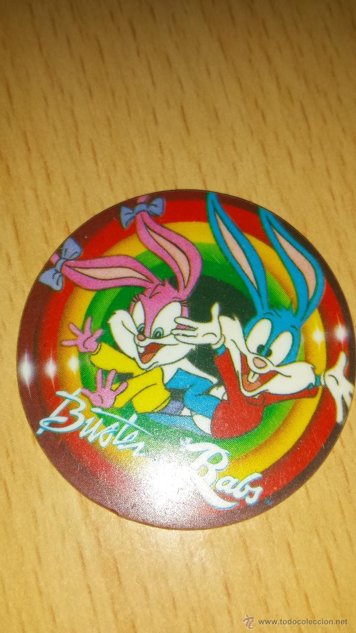 Coleccionismo cromos troquelados antiguos: Tazo Tiny Toon n&ordm; 65 - Buster & Babs - Foto 1