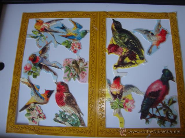Collectionnisme Cartes &agrave; collectionner massicot&eacute;es anciennes: PRECIOSOS CROMOS TROQUELADOS GRAN TAMA&Ntilde;O PLIEGO COMPLETO 23X30 CMTS. A&Ntilde;O 1986 PAJARO PAJAORS