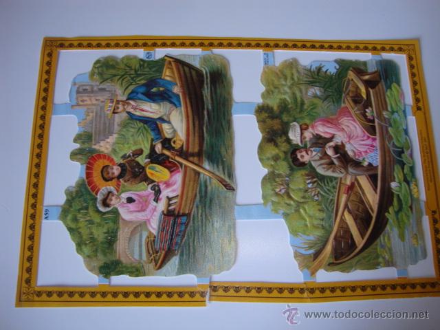 Collectionnisme Cartes &agrave; collectionner massicot&eacute;es anciennes: PRECIOSOS CROMOS TROQUELADOS PLIEGO COMPLETO 16X24 CMTS. A&Ntilde;O 1987 PERSONAS PAREJAS