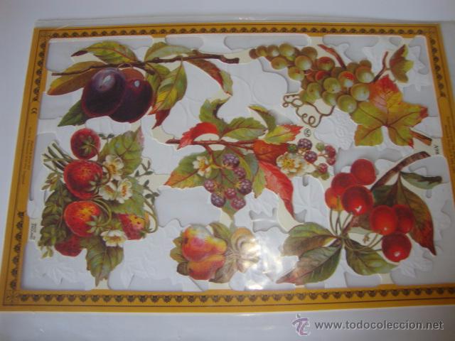 Collectionnisme Cartes &agrave; collectionner massicot&eacute;es anciennes: PRECIOSOS CROMOS TROQUELADOS PLIEGO COMPLETO 16X24 CMTS. A&Ntilde;O 1995 FLOR FLORES