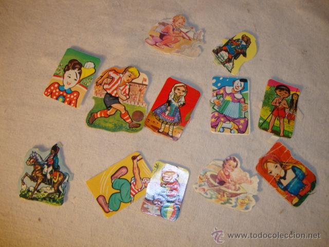 Collectionnisme Cartes &agrave; collectionner massicot&eacute;es anciennes: ANTIGUOS LOTE COLECCIN CROMOS TROQUELADOS