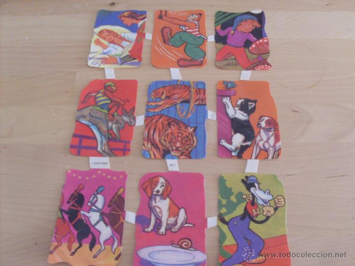 Colecionismo Cromos recortados antigos: LAMINA CROMOS TROQUELADOS EDIVAS N&ordm; 307 CON 9 CROMOS (TRO2)