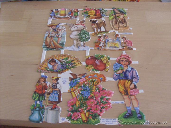 Collectable Antique Stamped Cards: LAMINA CROMOS TROQUELADOS MLP 1584 CON 13 CROMOS RELIEVE (TRO3)