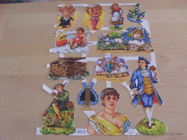 Collectionnisme Cartes &agrave; collectionner massicot&eacute;es anciennes: LAMINA CROMOS TROQUELADOS MLP 1635 CON 12 CROMOS RELIEVE (TRO9)