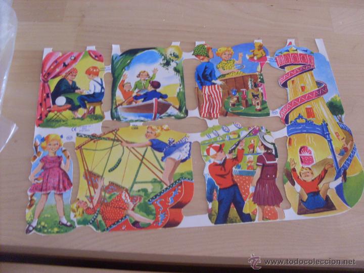 Collectable Antique Stamped Cards: LAMINA CROMOS TROQUELADOS MLP 1308 CON 7 CROMOS RELIEVE (TRO10)