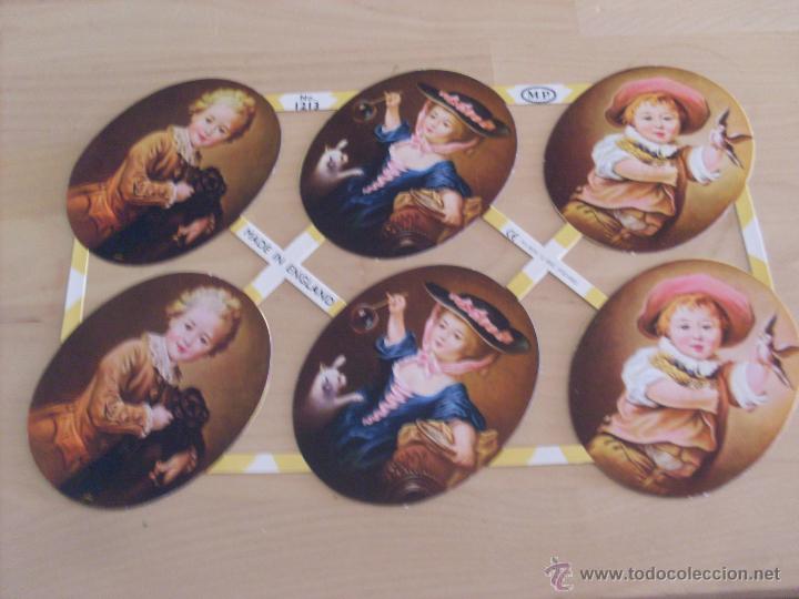 Coleccionismo Cromos troquelados antiguos: LAMINA CROMOS TROQUELADOS MLP 1213 CON 6 CROMOS RELIEVE (TRO10)
