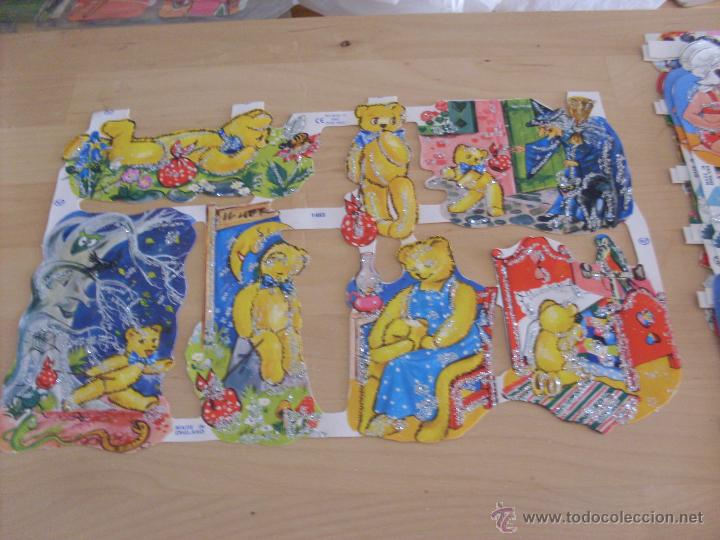 Collezionismo Figurine ritagliate antiche: LAMINA CROMOS TROQUELADOS MLP 1465 RELIEVE Y PURPURINA (TRO14)