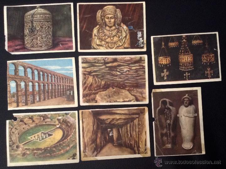 Collectionnisme Cartes &agrave; collectionner massicot&eacute;es anciennes: lote 8 cromos maravillas de espa&ntilde;a col. joya