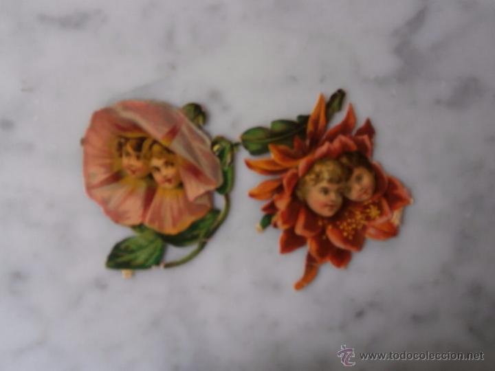 Coleccionismo Cromos troquelados antiguos: 2 cromos troquelados chocolate amatller barcelona 6 cm