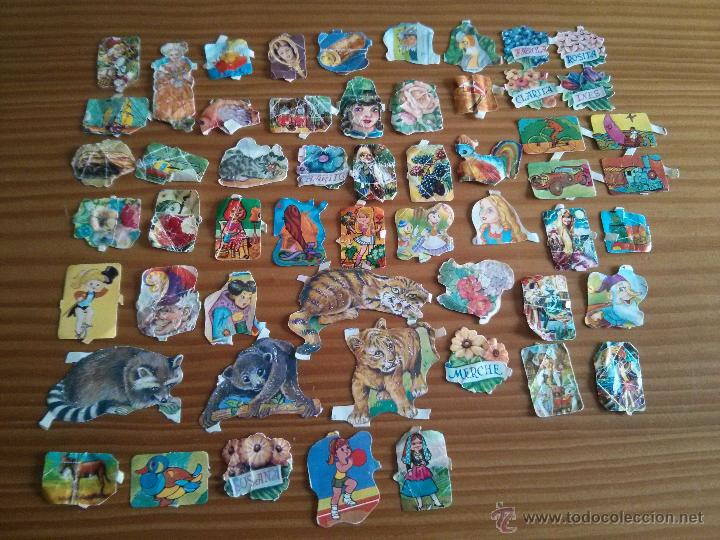 Sammeln alte gestanzte Sammelbilder: LOTE DE 55 CROMOS TROQUELADOS ANTIGUOS A&Ntilde;OS 70 EN DISTINTOS ESTADOS