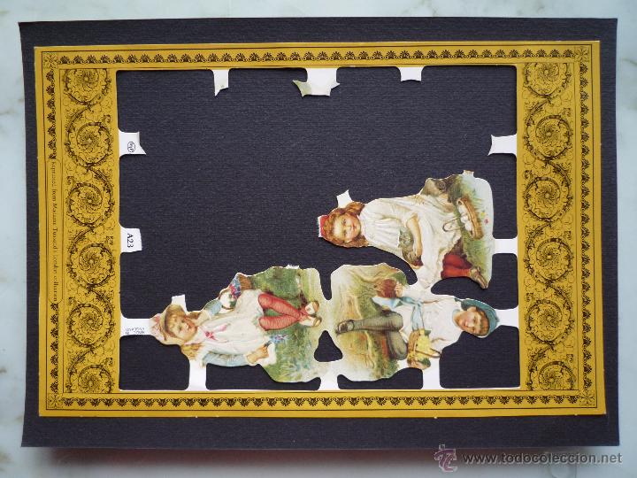 Collezionismo Figurine ritagliate antiche: L&aacute;mina SERIE ORO cromos troquelados MLP A23 ENGLAND Ni&ntilde;os &Eacute;poca Victoriana Gato. A&ntilde;os '80 &iexcl;No CE!