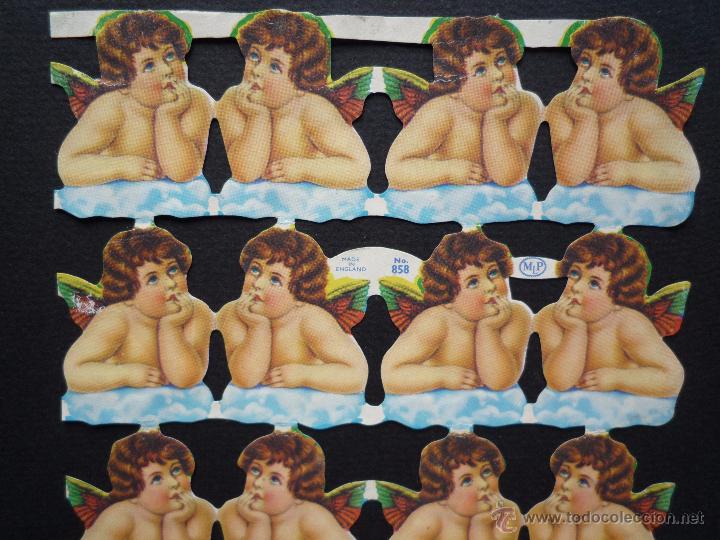 Collezionismo Figurine ritagliate antiche: L&aacute;mina incompleta 7 cromos troquelados MLP 858 Ni&ntilde;os Querubines &Aacute;ngeles. England a&ntilde;os '80 &iexcl;No CE!