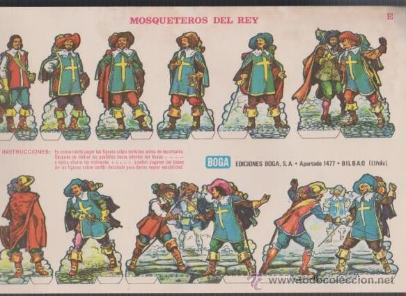 Coleccionismo cromos troquelados antiguos: CROMOS - MOSQUETEROS DEL REY - EDICIONES BOGA - Foto 1