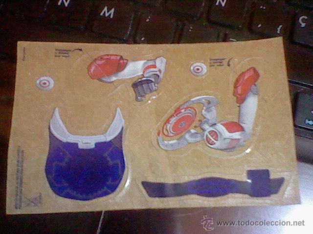 Collectionnisme Cartes &agrave; collectionner massicot&eacute;es anciennes: cromo troquelado adhesivo PROMOCIONAL YOGUR Actimel Batallas 3d figura tipo PARTES GUERRERO PUNTERIA