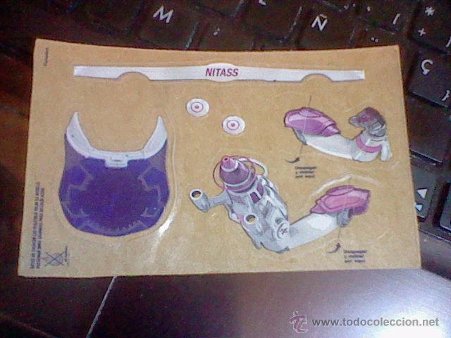 Collezionismo Figurine ritagliate antiche: cromo troquelado adhesivo PROMOCIONAL YOGUR Actimel Batallas 3d figura tipo GUERRERO NITASS.