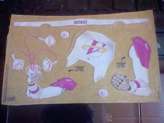 Collezionismo Figurine ritagliate antiche: cromo troquelado adhesivo PROMOCIONAL YOGUR Actimel Batallas 3d figura tipo GUERRERO NITASS.: