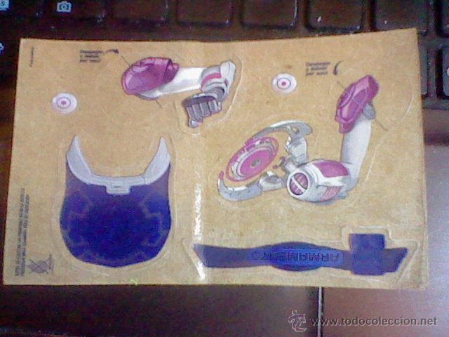 Collezionismo Figurine ritagliate antiche: cromo troquelado adhesivo PROMOCIONAL YOGUR Actimel Batallas 3d figura tipo GUERRERO ARMAMENTO