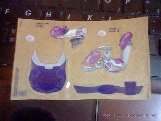 Collezionismo Figurine ritagliate antiche: cromo troquelado adhesivo PROMOCIONAL YOGUR Actimel Batallas 3d figura tipo GUERRERO VELOCIDAD