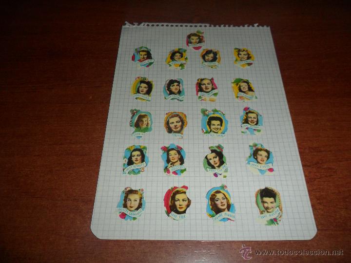 Collezionismo Figurine ritagliate antiche: ANTIGUAS MARIQUITAS O CROMOS TROQUELADOS CON ACTRICES DE HOLLYWOOD, SCRAPBOOK JOURNALING