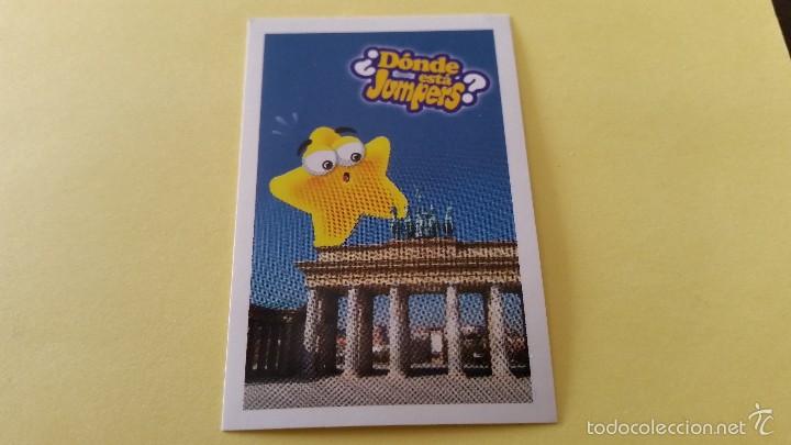 Coleccionismo cromos troquelados antiguos: &iquest; D&Oacute;NDE EST&Aacute; JUMPERS EUROPA ? - PEGATINA GRANDE BERLIN ( ALEMANIA )