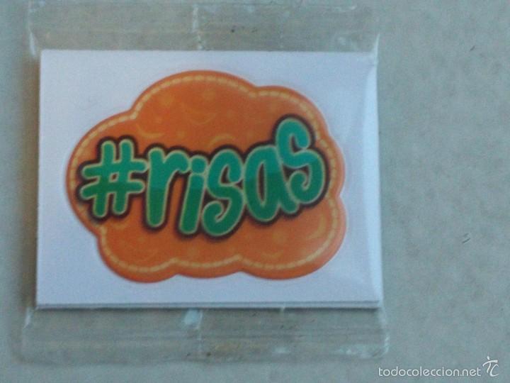Coleccionismo cromos troquelados antiguos: Cromo Troquelado Pegatina Grefusa - Grefu #Hashtag Hashtag - #RISAS RISAS - Foto 1