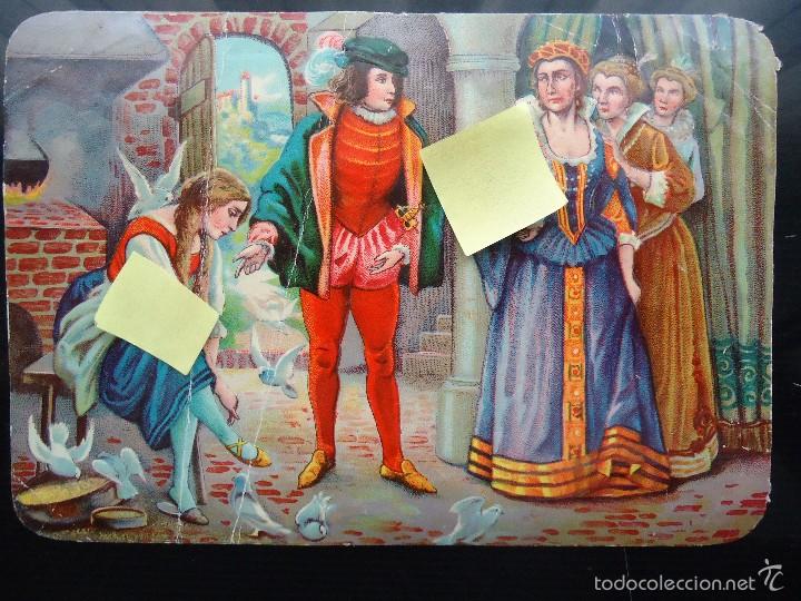 Coleccionismo Cromos troquelados antiguos: cromo troquelado cuento infantil la cenicienta ni&ntilde;os literatura infancia fabula mundo magico