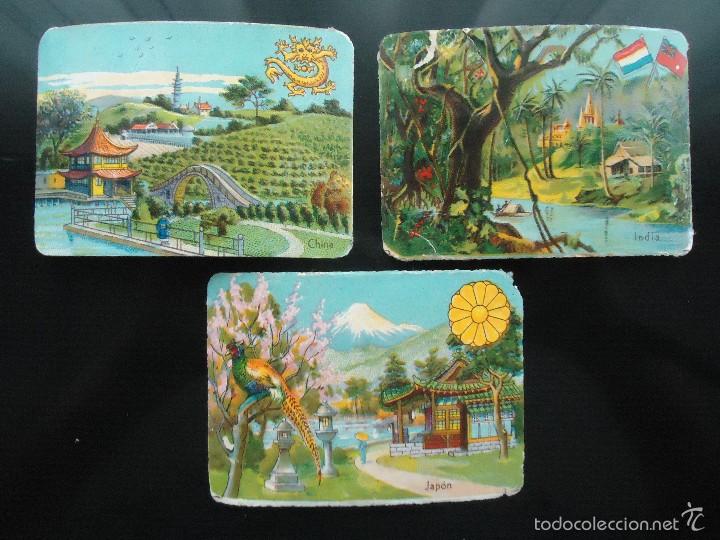 Collectionnisme Cartes &agrave; collectionner massicot&eacute;es anciennes: cromo de palma gijon troquelado paises oriente china japon india juego infantil chicas ni&ntilde;ss