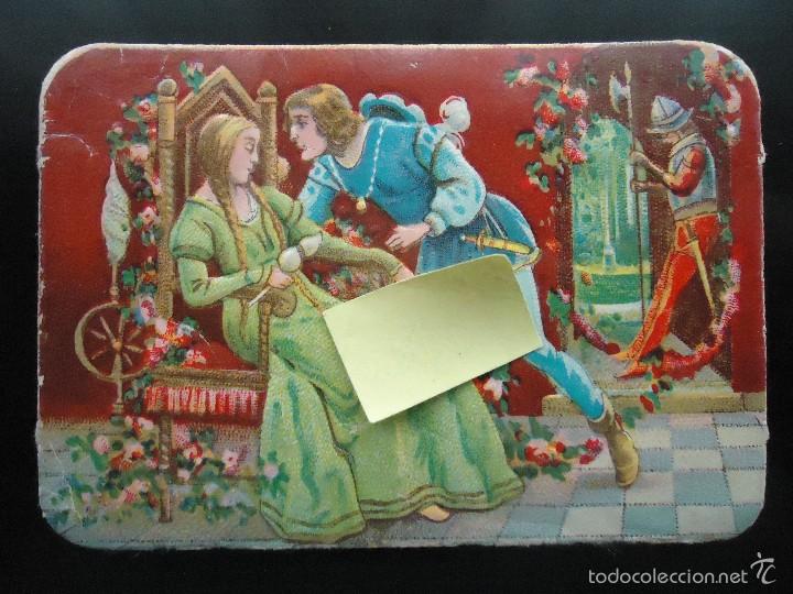 Coleccionismo Cromos troquelados antiguos: cromo de palma gijon troquelado juego infantil chicas ni&ntilde;as cuento cenicienta princesa principe hada