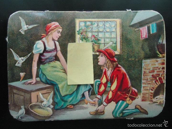 Coleccionismo Cromos troquelados antiguos: cromo de palma gijon troquelado cuento infantil chicas ni&ntilde;as cenicienta princesa zapato cristal