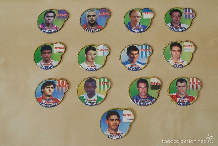 Coleccionismo Cromos troquelados antiguos: Colecci&oacute;n de Imanes de Futbolistas. Interviu.