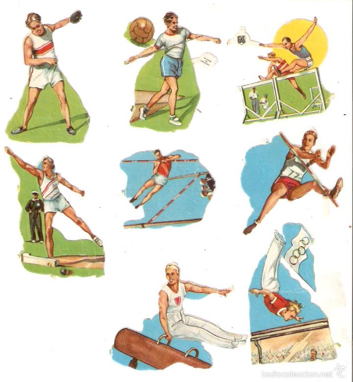 Collectable Antique Stamped Cards: 8 cromos de Deportes. Atletismo. Ed EAS. Germany . VELL I BELL