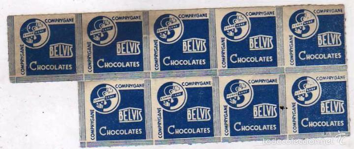 Sammeln alte gestanzte Sammelbilder: Conjunto de cromitos o vi&ntilde;etas de chocolates Belvis. Cada cromo mide unos 2,5 x 3 cm