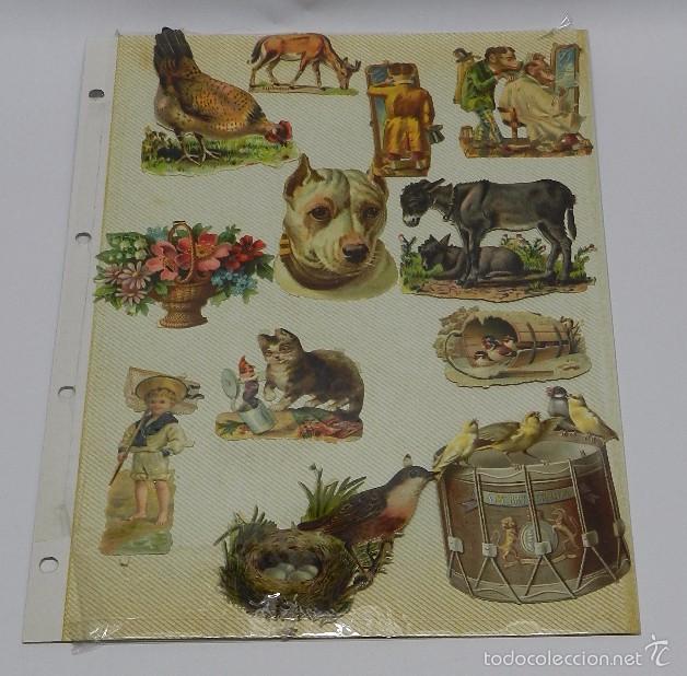 Colecionismo Cromos recortados antigos: LOTE DE 21 CROMOS TROQUELADOS FINALES SIGLO XIX PRINCIPIOS DEL XX, VER LAS DOS FOTOGRAFIAS QUE HEMOS