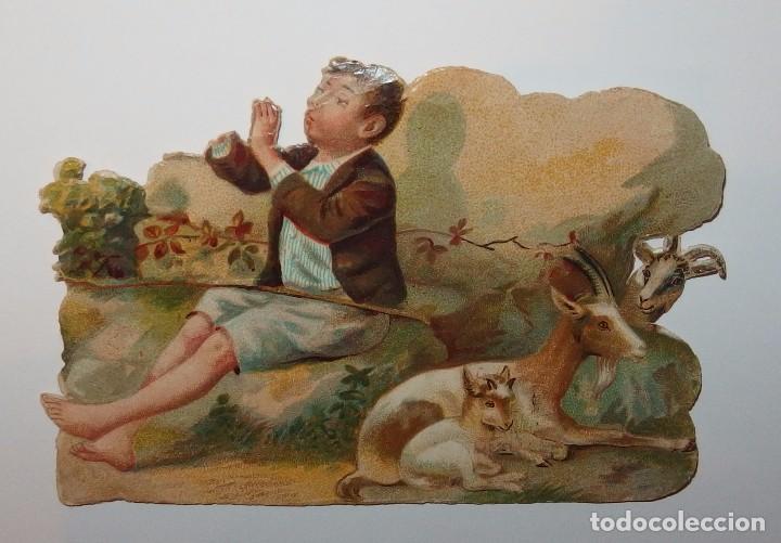 Colecionismo Cromos recortados antigos: CROMO TROQUELADO PUBLICITARIO DE FABRICAS DE CHOCOLATES,....,JOS&Eacute; GOMEZ MURIAS,PRINCIPIO DEL S.X X
