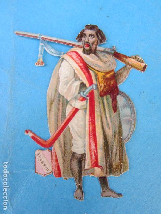 Sammeln alte gestanzte Sammelbilder: antiguo cromo troquelado , guerrero moro