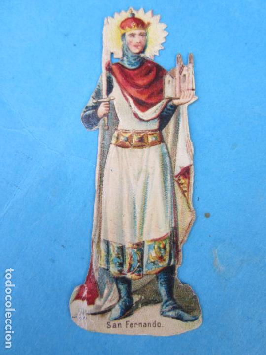 Collectable Antique Stamped Cards: antiguo cromo troquelado , san fernando