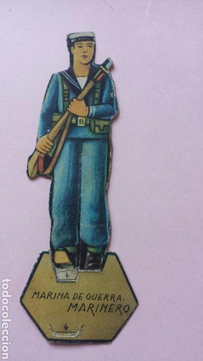 Coleccionismo cromos troquelados antiguos: Cromo troquelado marina de guerra marinero rep&uacute;blica espa&ntilde;ola guerra civil a&ntilde;os 30