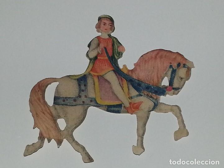 Collectionnisme Cartes &agrave; collectionner massicot&eacute;es anciennes: ANTIGUO CROMO TROQUELADO ESPA&Ntilde;OL DE FINALES SIGLO XIX PPIOS SIGLO XX CABALLERO MEDIEVAL / EPOCA