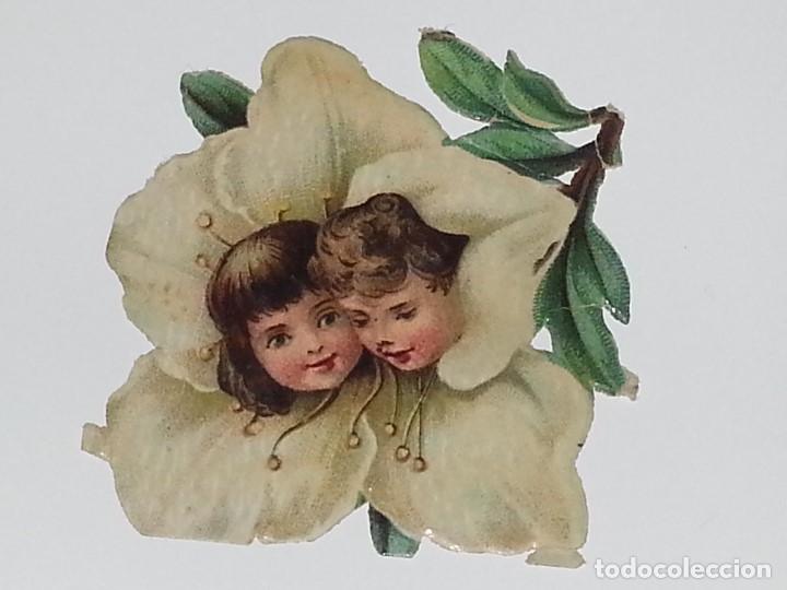 Collectionnisme Cartes &agrave; collectionner massicot&eacute;es anciennes: ANTIGUO CROMO TROQUELADO ESPA&Ntilde;OL DE FINALES SIGLO XIX PPIOS SIGLO XX NI&Ntilde;OS
