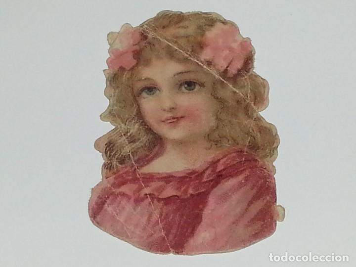 Collectionnisme Cartes &agrave; collectionner massicot&eacute;es anciennes: ANTIGUO CROMO TROQUELADO ESPA&Ntilde;OL DE FINALES SIGLO XIX PPIOS SIGLO XX NI&Ntilde;A DE EPOCA