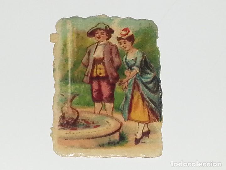 Colecionismo Cromos recortados antigos: ANTIGUO CROMO TROQUELADO ESPA&Ntilde;OL DE FINALES SIGLO XIX PPIOS SIGLO XX ESCENA DE EPOCA