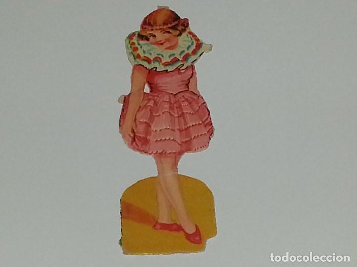 Colecionismo Cromos recortados antigos: ANTIGUO CROMO TROQUELADO ESPA&Ntilde;OL DE FINALES SIGLO XIX PPIOS SIGLO XX NI&Ntilde;A DE EPOCA