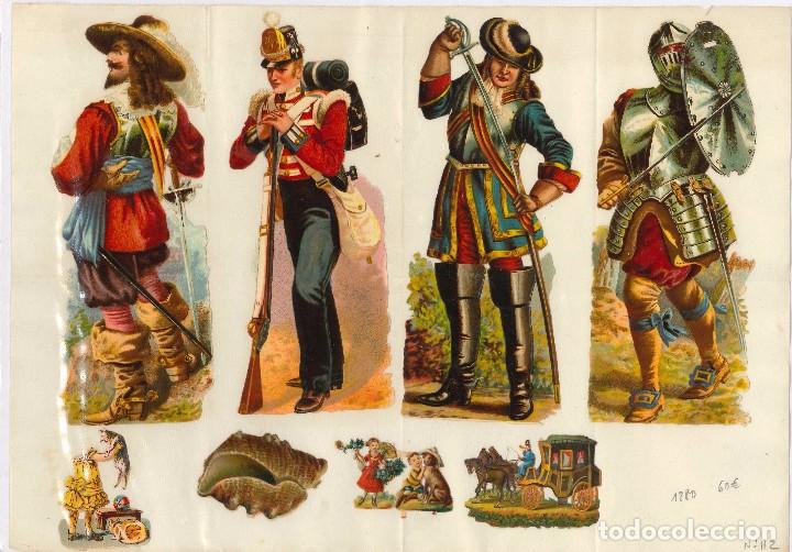 Coleccionismo cromos troquelados antiguos: CROMOS TROQUELADOS DEL A&Ntilde;O 1880 - Foto 1
