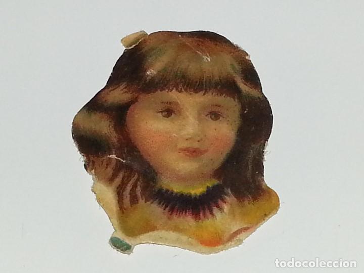 Collectionnisme Cartes &agrave; collectionner massicot&eacute;es anciennes: ANTIGUO CROMO TROQUELADO ESPA&Ntilde;OL DE FINALES SIGLO XIX PPIOS SIGLO XX NI&Ntilde;A DE EPOCA